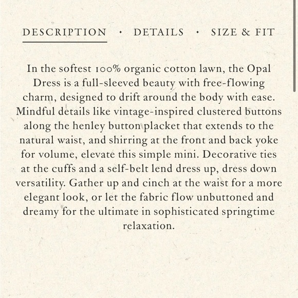 Doen Opal dress blue floral meadow sz L - Picture 14 of 14